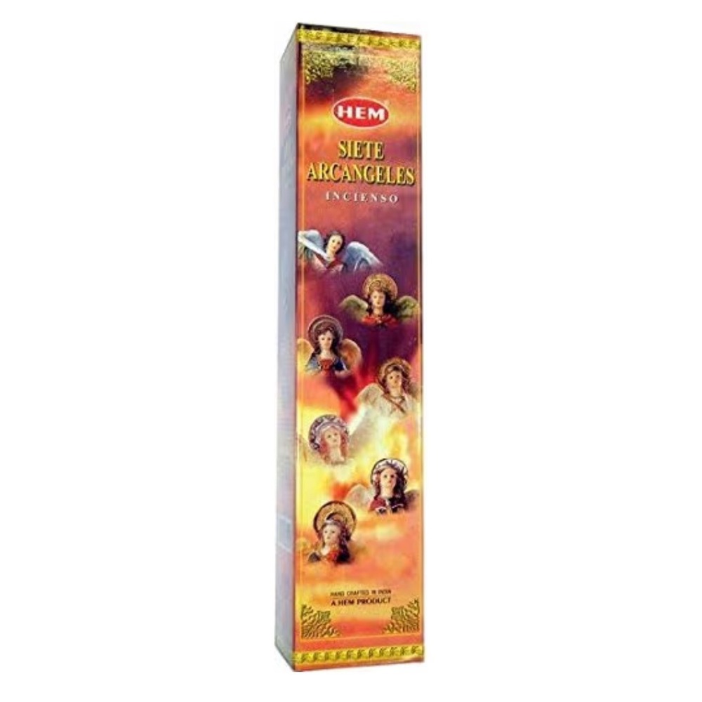 HEM Siete Arcangeles Incense Set (Seven Archangels) - 1 Box (7 x5 = 35 Sticks)